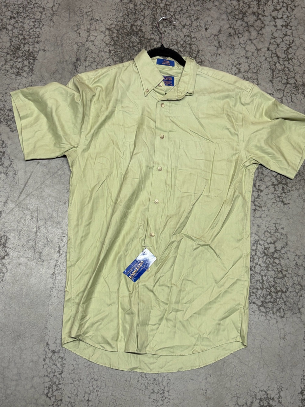 Pendleton Button Up Collard Shirt Size Small Pistachio Green New